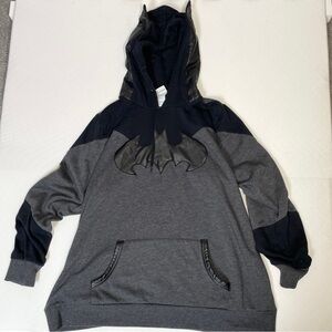 Batman Pullover Hoodie‎ Sweatshirt with Ears Size XL